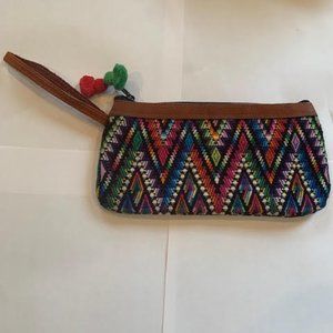 Embroidered Wristlet